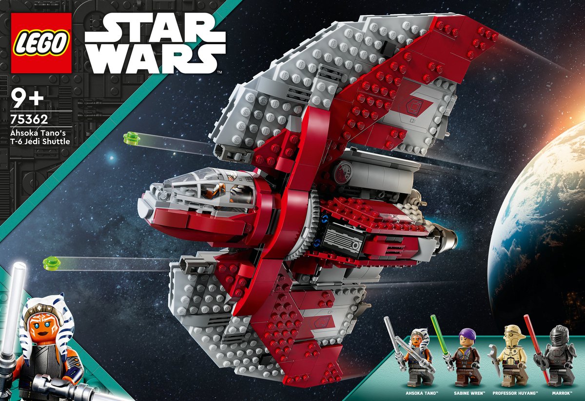 LEGO Star Wars Ahsoka Tano's T-6 Jedi shuttle Bouwbaar Ruimteschip - 75362 — afbeelding 19
