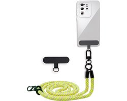 Cadorabo mobiele telefoonketting geschikt voor HTC WILDFIRE S in GEEL met verstelbaar riemkoord om om je nek te hangen