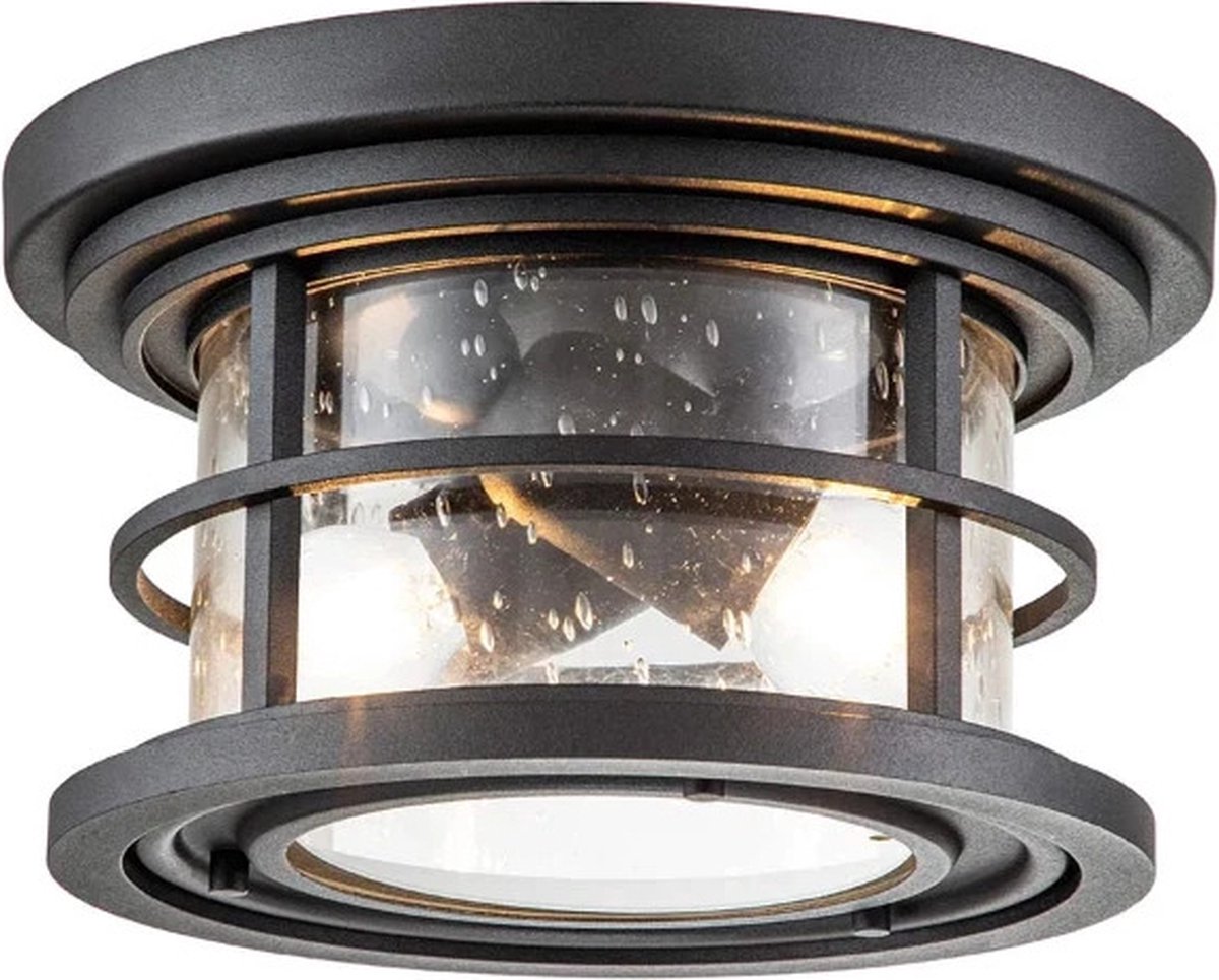 Feiss LED Buitenlamp Lighthouse | 2X E27 Max 40W | IP44 | Dimbaar | Textured Black