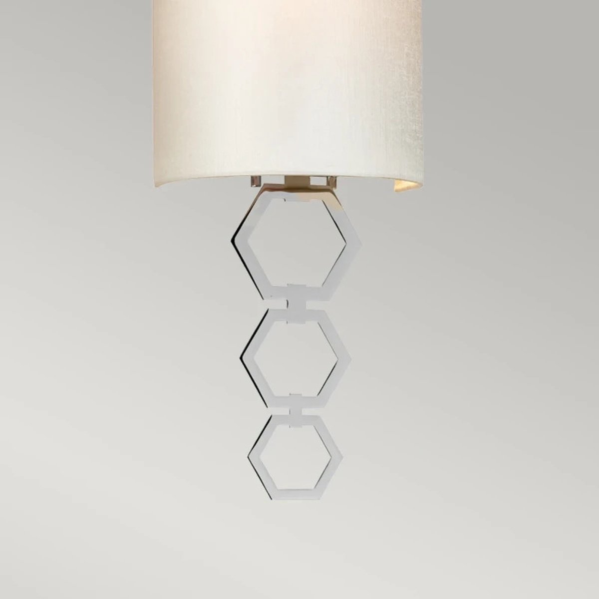 Landelijke Wandlamp - Steady Lighting - Metaal - Landelijk - E27 - L: 12.8cm - Voor Binnen - Woonkamer - Eetkamer - Zilver