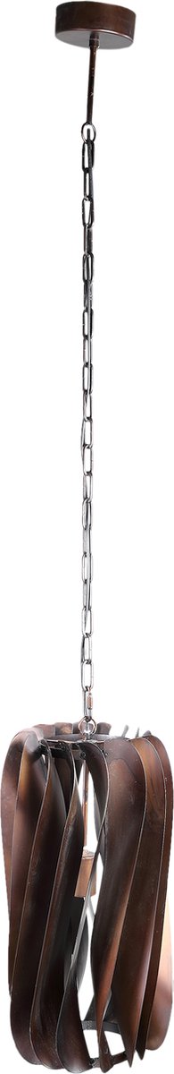 PTMD Hanglamp Tessa - 27x27x156 cm - Ijzer - Brons