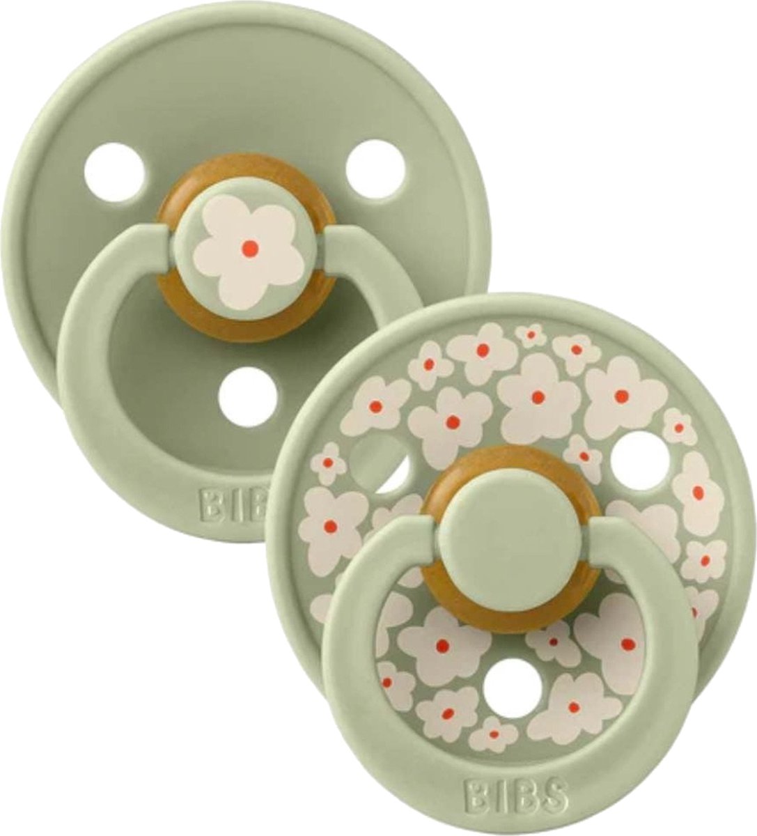 Goedkoopste Bibs Fopspeen Latex Studio Jasmin Sage Mix Size 1 (2-Pack