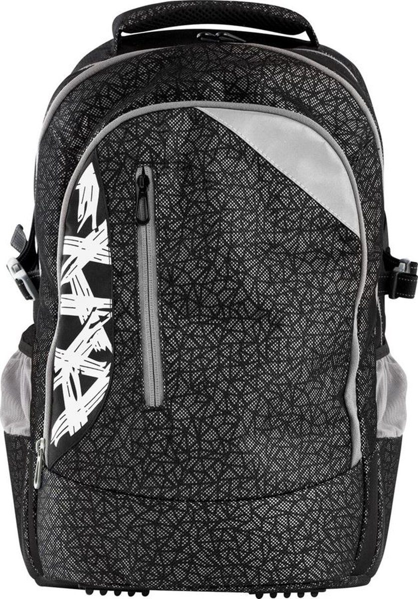 Eberhard Faber X-Style Pro rugzak School rugzak Zwart, Grijs Gerecycleerd plastic