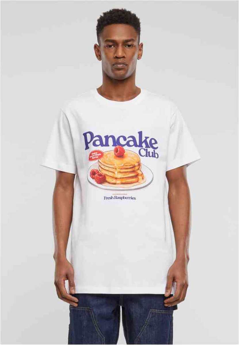 Mister Tee Pancake Club Heren T-shirt M Wit