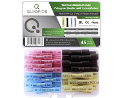 Quadrios 23C494 Stootverbinder 0.5 mm² 6 mm² Rood, Blauw, Zwart, Geel 45 stuk(s)