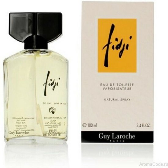 Fles Guy Laroche Fidji Eau de Toilette 100 ml met doos. Vapo spray.