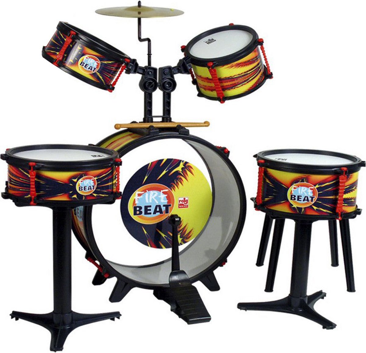 Drums Reig Fire Beat Fuego Plastic