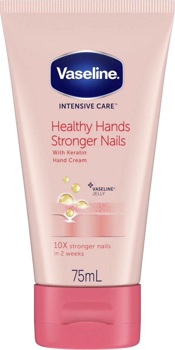 Bol.com Vaseline - Handcrème - Healthy Hands Stronger Nails - 75ml aanbieding