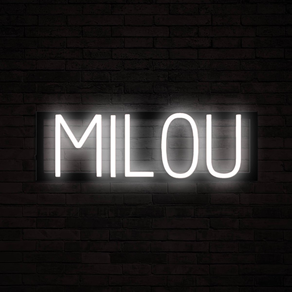 MILOU - Neon LED Lamp Kinderkamer | SpellBrite | 47,47 x 16 cm | 6 Dimstanden & 8 Lichtani