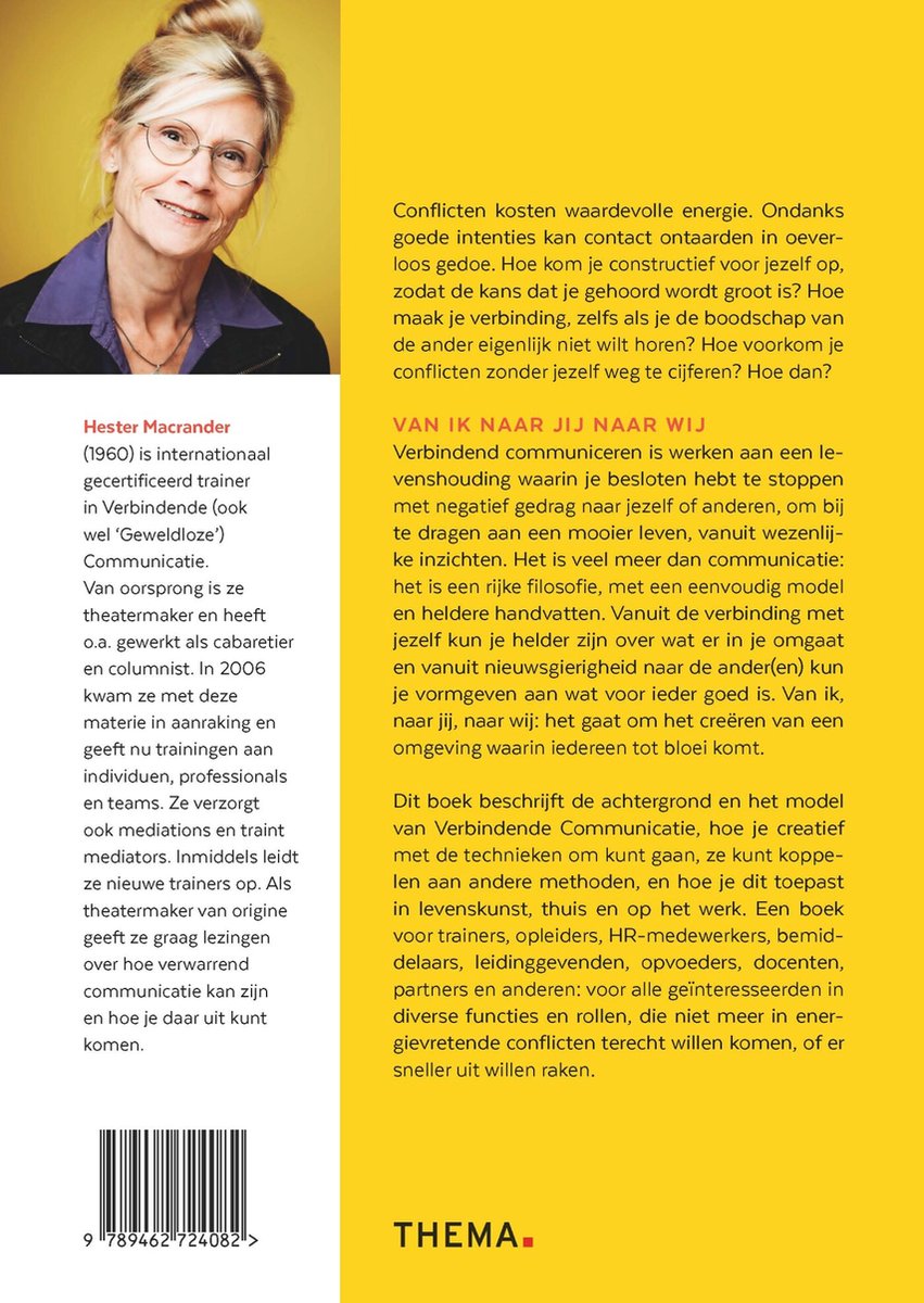 Verbindend communiceren, hoe dan? - back cover