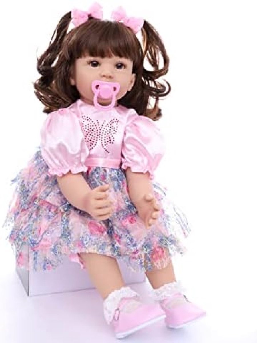 Finn – Poupée Reborn réaliste de 60 cm avec yeux bleus et cheveux impl – Reborn Baby Schweiz