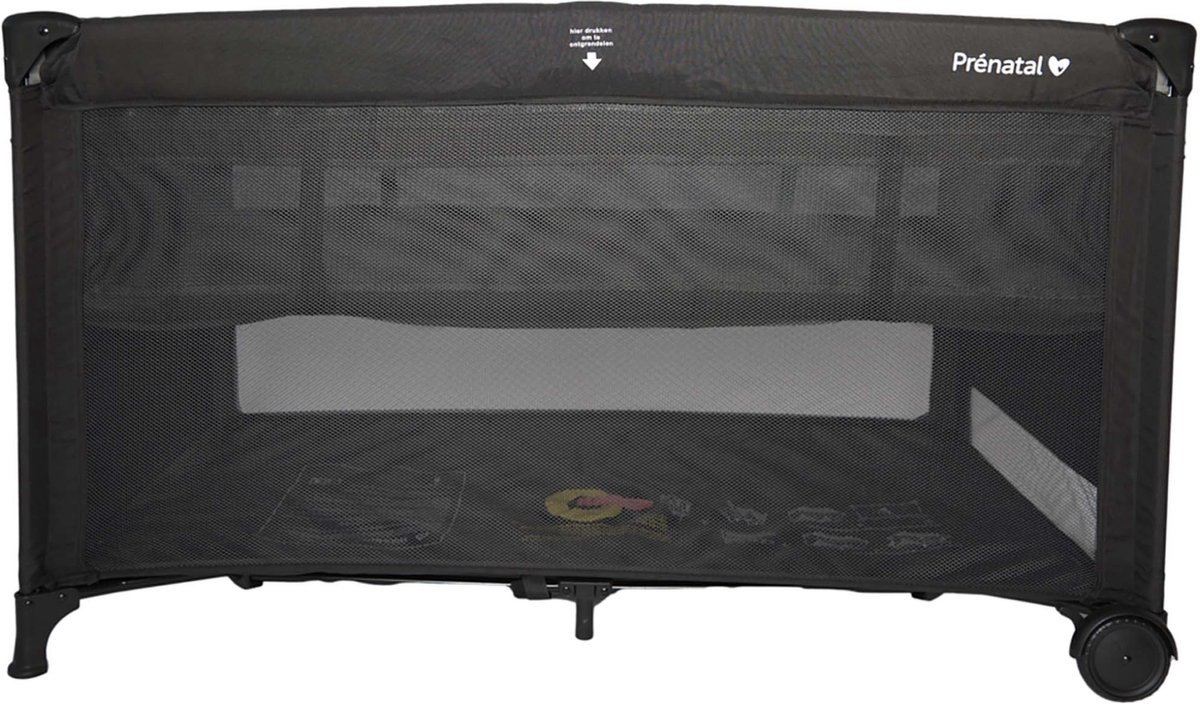 Prénatal campingbed Sinne - Inklapbaar reisbedje - Zwart