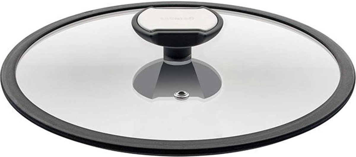 24cm - Glazen deksel met siliconen rand voor koken - Balanceserie - Ideale kookweergave