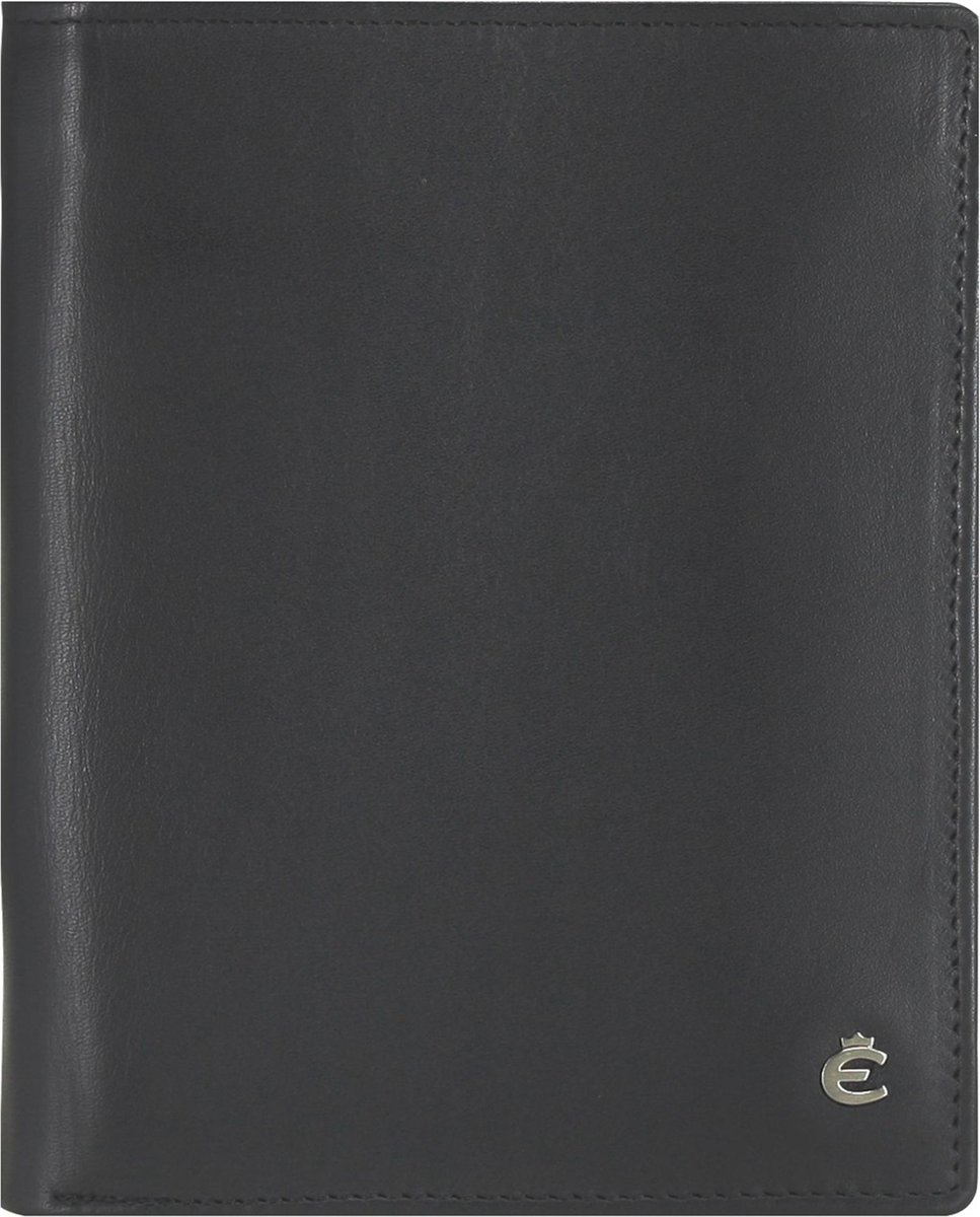 Esquire Harry Portemonnee Leer 11 cm - Jongens - Staand formaat - black