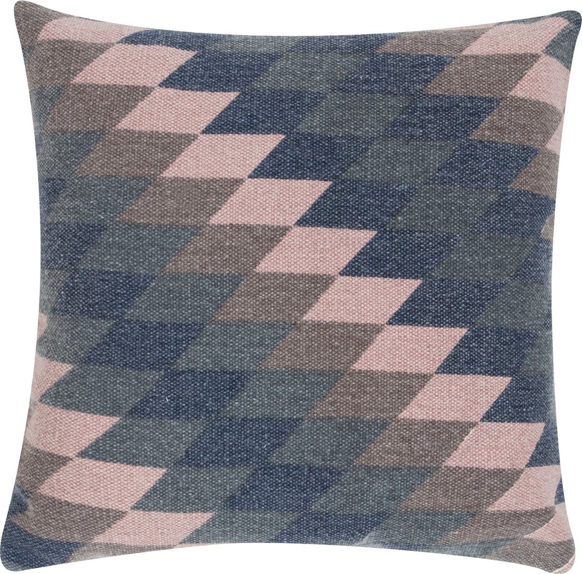 Linen & More Diamond Kelim Mood Indigo Kussen -50 X 50 zie beschrijving