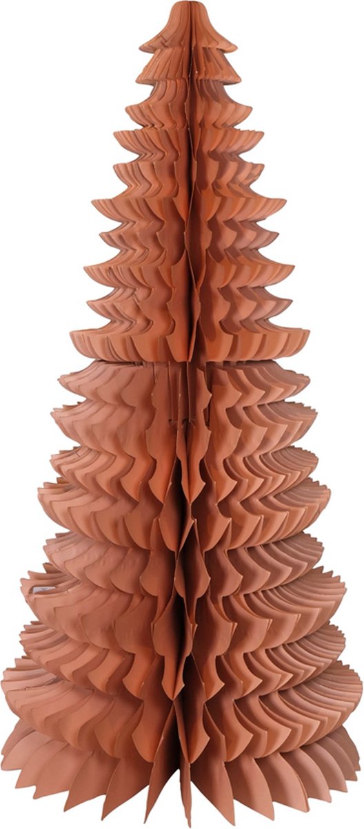 X Mas Tree Decoratief papieren ornament licht roze 130cm