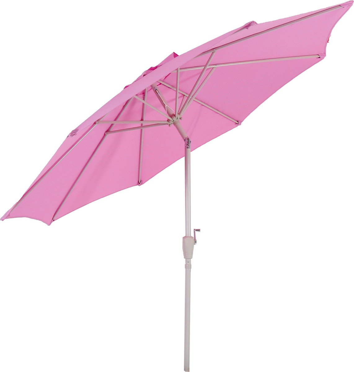 Parasol N18, tuinparasol, Ø 2,7 m kantelbaar polyester/aluminium 5 kg ~ lila
