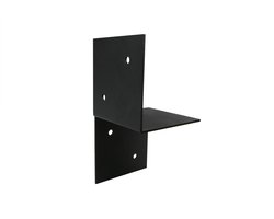 Wovar Pergola Muurbevestiging Zwart Gecoat voor 12 x 12 cm balken Links | Per Stuk