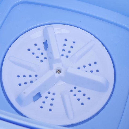 Mini Opvouwbare Wasmachine Draagbare Wasmachine met Hoge Snelheid Motor Kleine Emmer Wasmachine met Zwart Deksel voor RV Reizen (Blauw Mini Opvouwbare Wasmachine Draagbare Wasmachine met Hoge Snelheid Motor Kleine Emmer Wasmachine met Zwart Deksel voor RV Reizen (Blauw