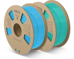 Meta PLA Filament 1.75 mm - Snelle Druk - 3D Printers - Betere Fusie - Blauw Groen - 22 kg Spoel - Dimensionale Nauwkeurigheid +/- 0.02 mm