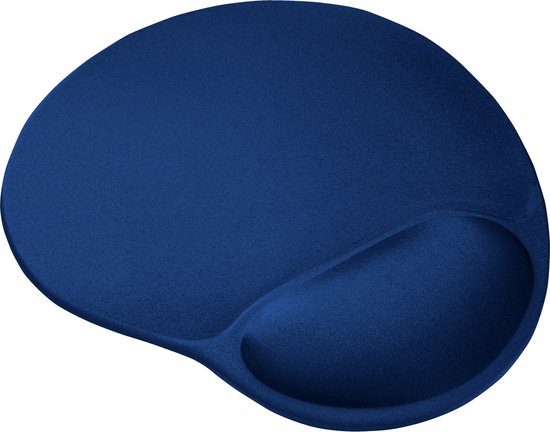 Trust BigFoot ergonomische muismat – gel polssteun – blauw