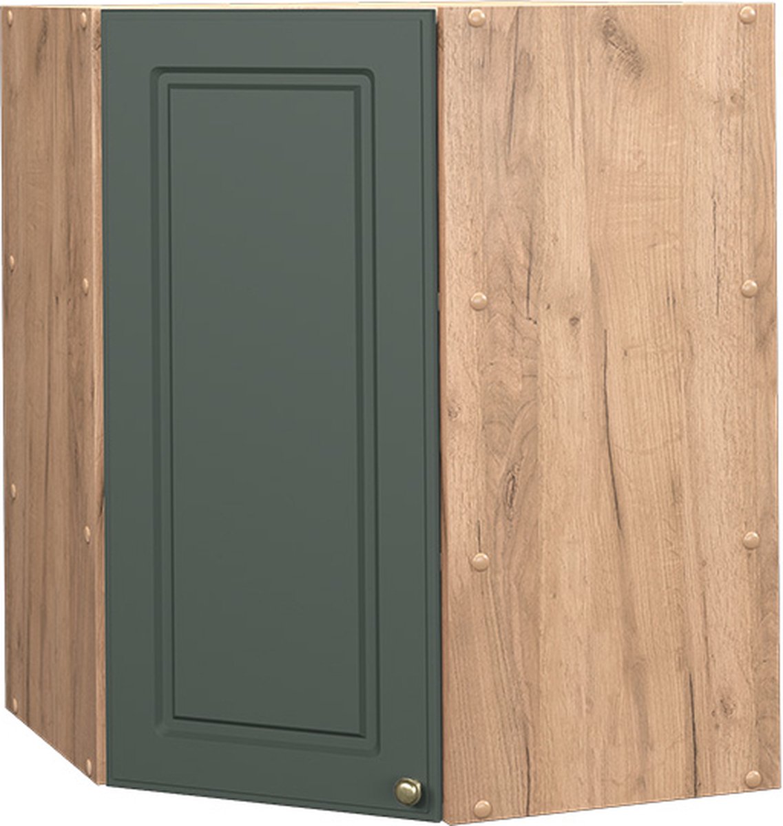 Vicco Fame-Line Hoek hangkast – 57 cm Groen-Goud Landhuis Groen-Goud landelijk/Goudkleurig Eiken