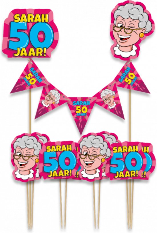 Paperdreams - Sarah - Taartdecoratie set- 9 stuks
