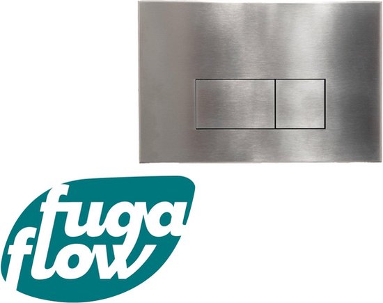 Foto: Fugaflow metal bedieningsplaat bedieningspaneel voor geberit up320 inbouwreservoir dualflush rechthoekige knoppen metaal rvs