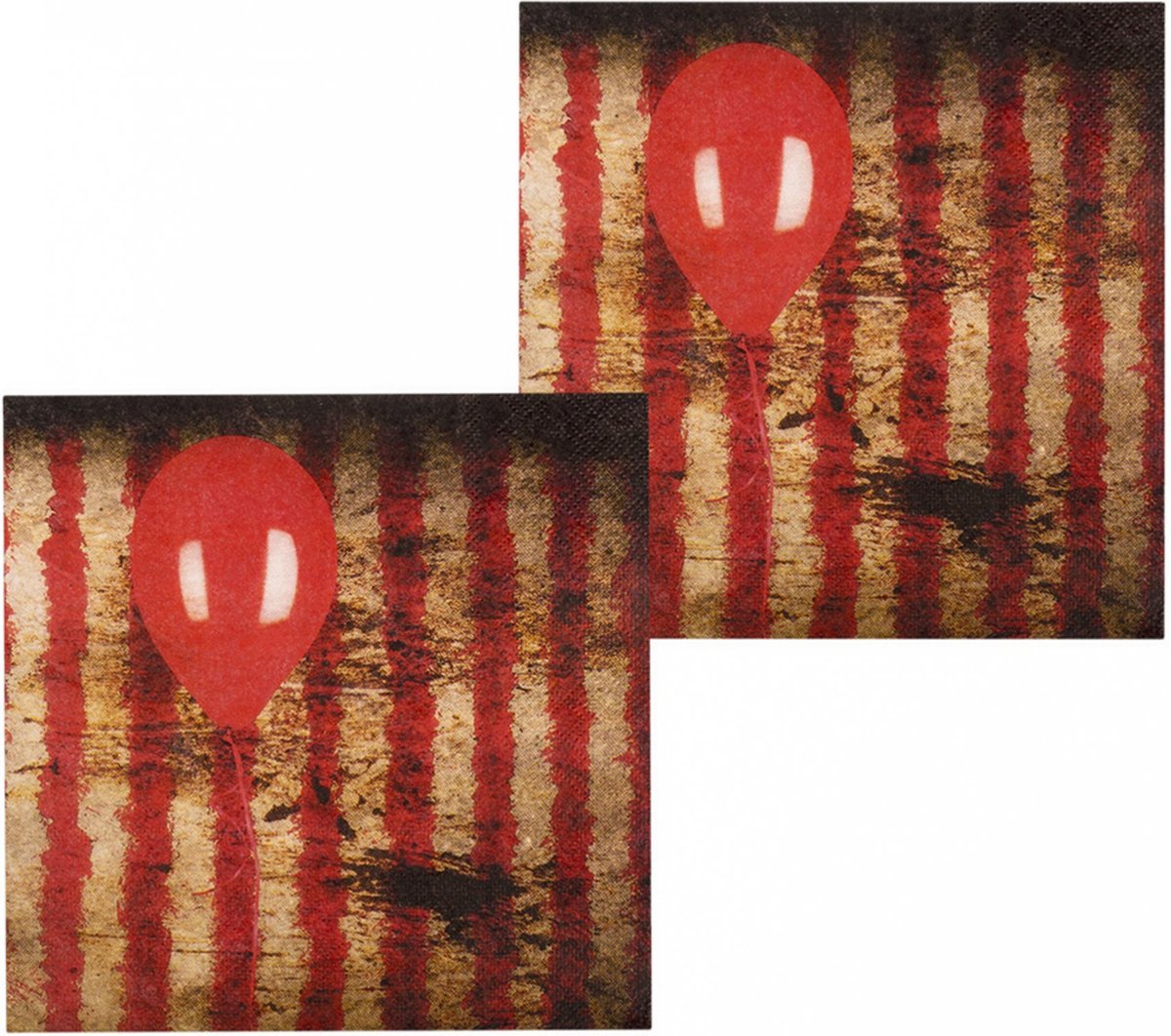 Boland Servetten Horrorclown 33 X 33 Cm 12 Stuks