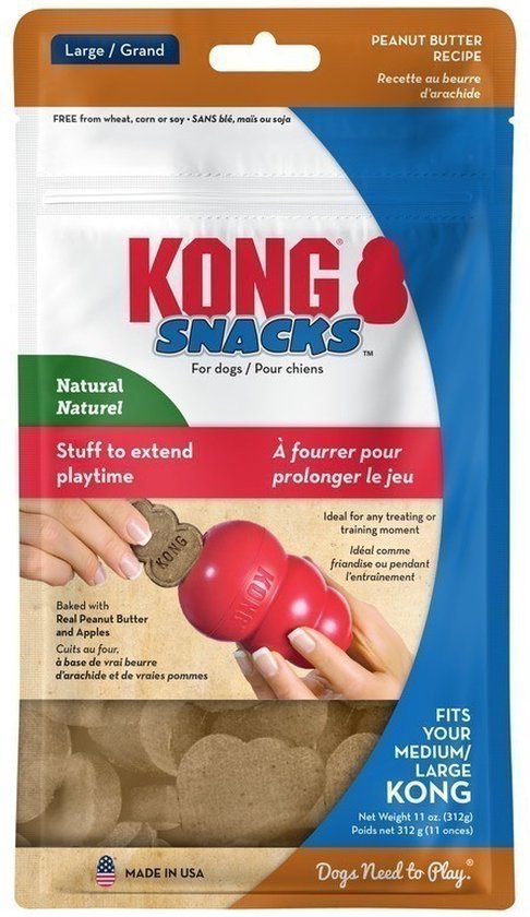 L 300 gr Kong snacks pindakaas