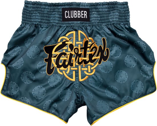 Foto: Fairtex bs1915 muay thai shorts clubber groen maat xl