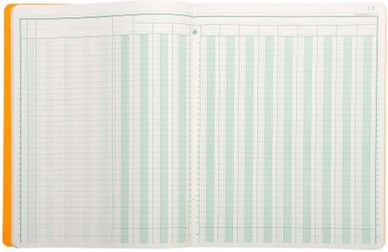 Dubbele 32 x 25 cm, 15 kolommen op 2 pagina's, 33 lijnen, 80 pagina's
