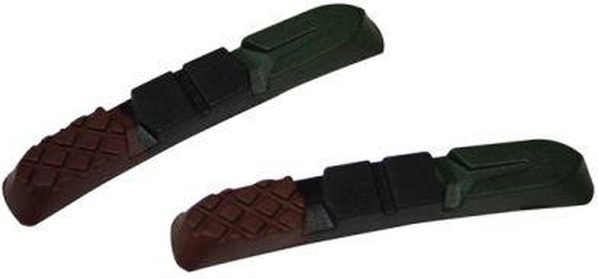 Alhonga (shimano) v-brake remblok rubbers 3 kleur 2 paar op kaart
