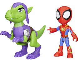 Marvel Spidey and His Amazing Friends Dino-Webs Spidey en Goblin Raptor