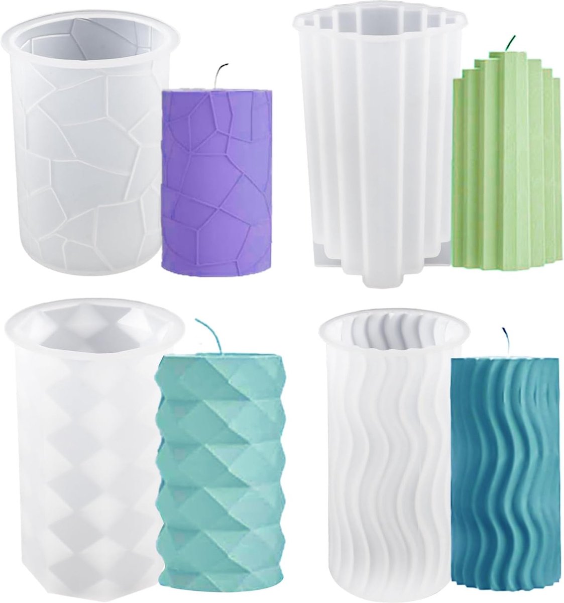 Lot De 3 Moules En Silicone En Forme D'Ange 3D - Pour Résine, Bougies, Savon, Plâtre - Décoration Noël DIY - 10