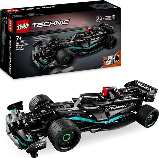 Foto: Lego technic mercedes amg f1 w14 e performance pull back speelgoed auto bouwpakket voor kinderen racewagen model cadeau voor jongens en meisjes vanaf 7 jaar 42165