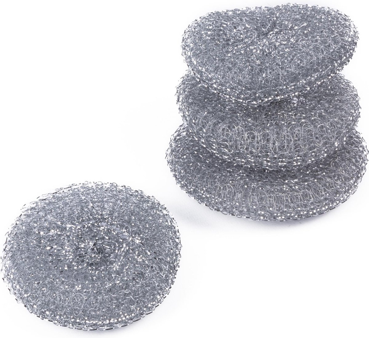 Goedkoopste Benson Grote stalen schuurspons - set van 4 - krachtig en duurzaam