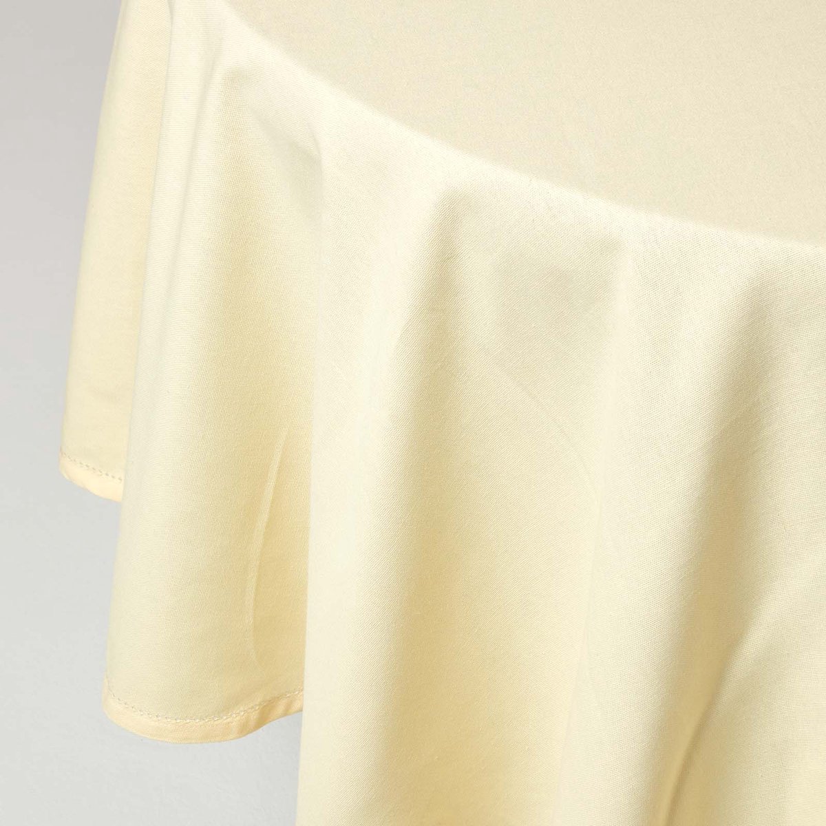 Homescapes Rond Tafelkleed Crème - 178 cm, 100% Katoen