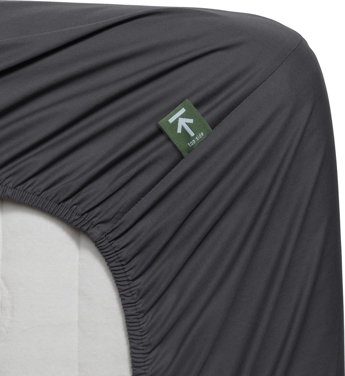 Beddinghouse Percale katoen - Hoeslaken - 180x220 - Antraciet