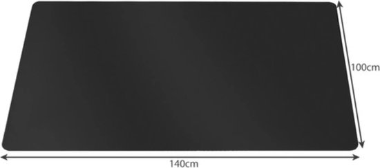 Protège-sol - Tapis de protection pour chaise - 100x140cm - Zwart