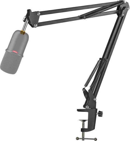 Foto: Usb condensator microfoon studio kwaliteit ideaal voor streaming en podcasting zwart