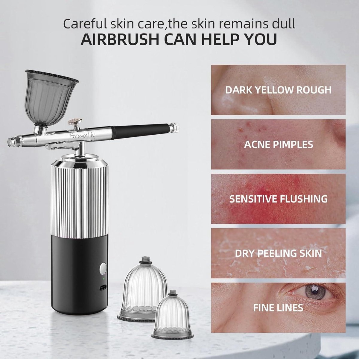 Air Brush Kit Aérographe Professionnel GOEDCH - Compresseur Sans Fil USB - 2 Pressions Réglables - Pour Nail Art Et Décoration Aerographe Kit Complet Air Brush Kit Aérographe Professionnel GOEDCH - Compresseur Sans Fil USB - 2 Pressions Réglables - Pour Nail Art Et Décoration Aerographe Kit Complet