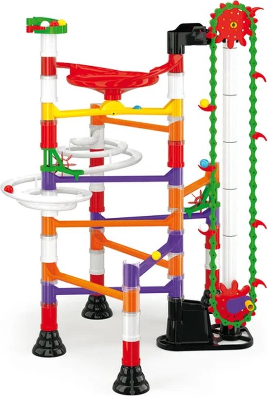 NATIONAL GEOGRAPHIC Knikkerbaan Met Gemotoriseerde Lift – 150-delige Set, 106 Bouwstukken, 30 Knikkers, 40 Cm Hoogte, Leerzaam Fysicaspeelgoed 4 miniatura