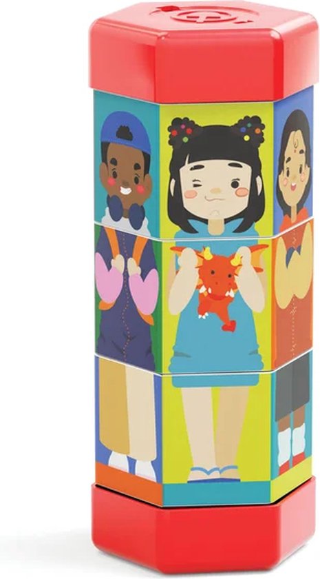 Quercetti Tubo Mix & Match Puzzle Rotatif Enfants et Métiers