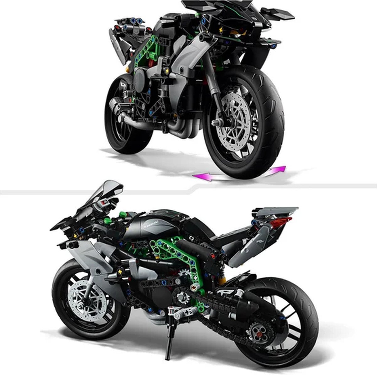 LEGO Technic Kawasaki Ninja H2R motor - 42170 — afbeelding 14