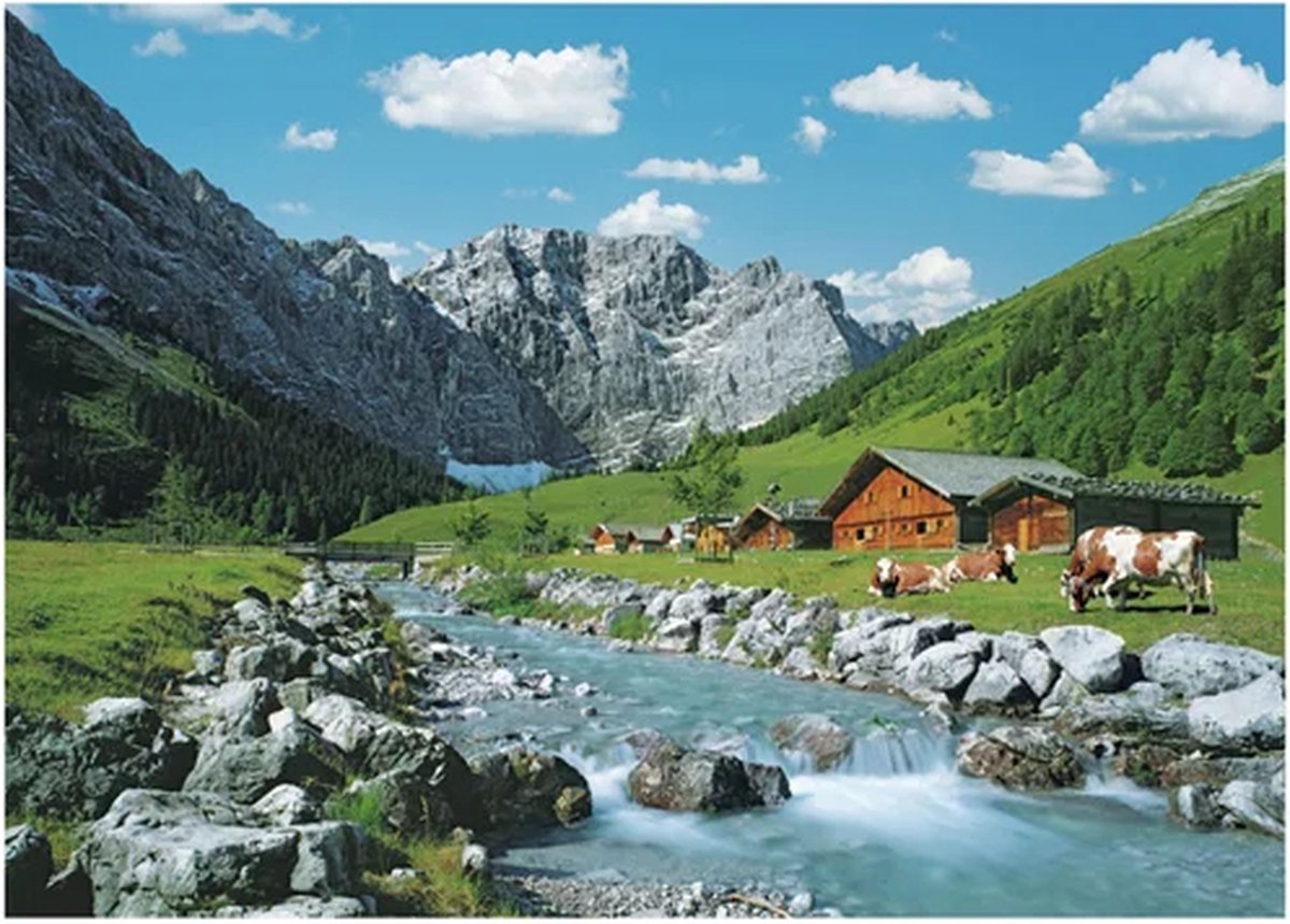 Ravensburger puzzel Karwendelgebergte, Oostenrijk - Legpuzzel - 1000 stukjes — afbeelding 5
