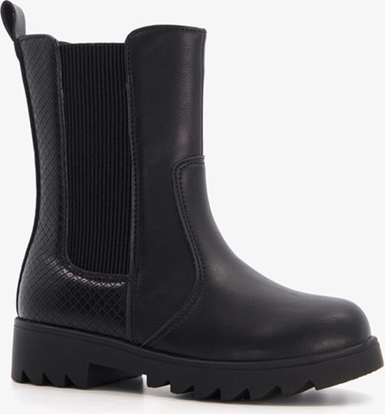 Blue Box meisjes chelsea boots zwart croco print Maat 25 Uitneembare zool bol