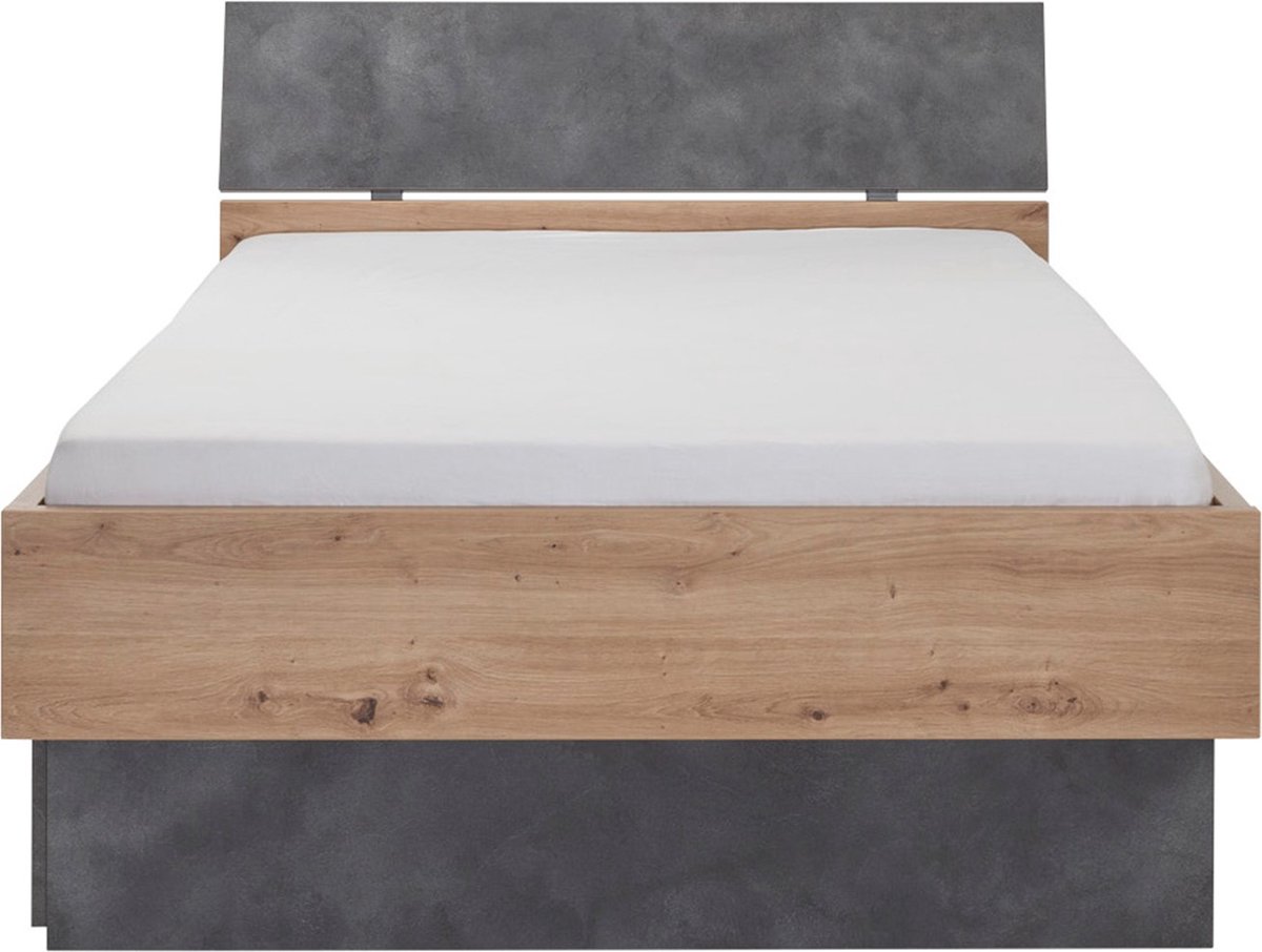 B Bright Bed Lafabrica - 120 x 200 cm - artisan oak/stone