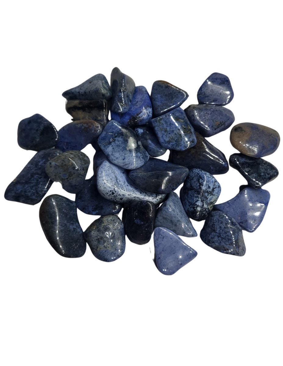Ruben Robijn Dumortieriet trommelstenen 250 gr. (mt3) Blauw