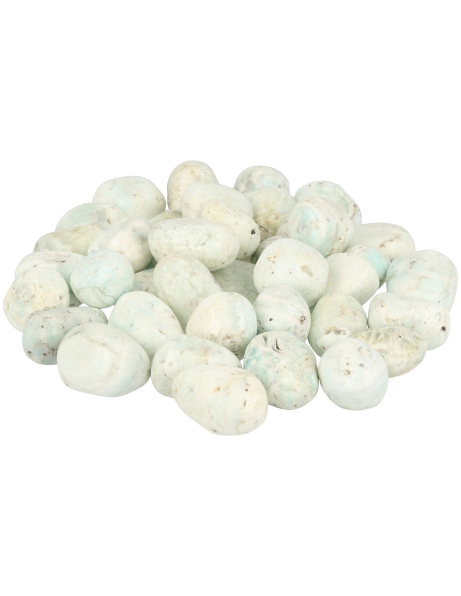 Ruben Robijn Aragoniet blauw 500 gr. trommelstenen (mt2)